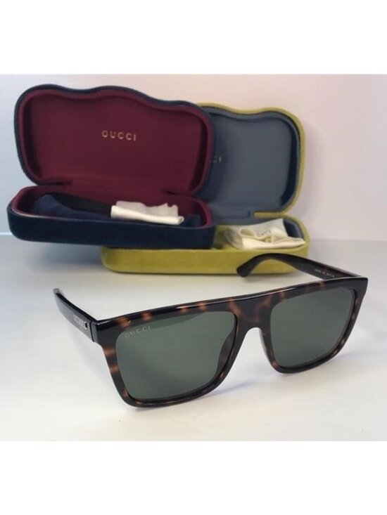 ? - New Authentic Gucci Green Browline Sunglasses GG0748S 003 main image 11